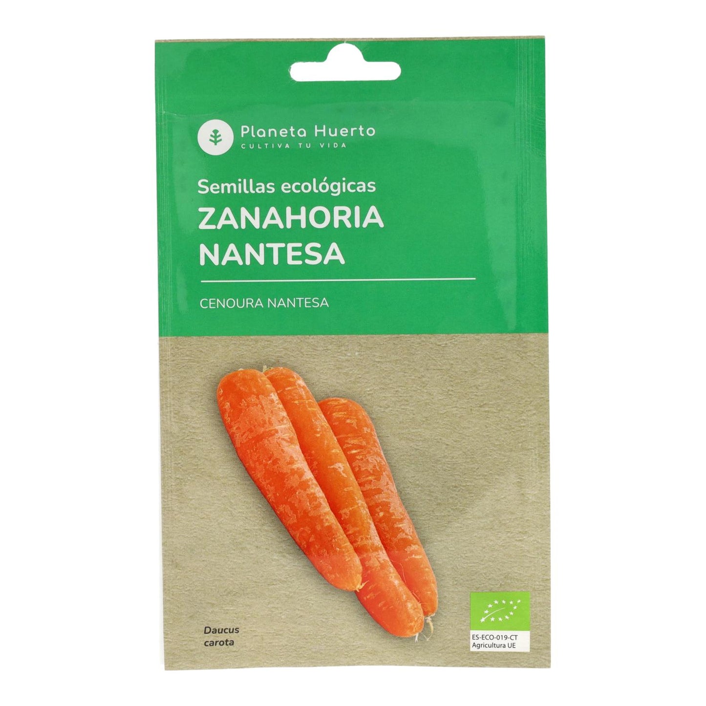 Organic Carrot Seeds Nantesa Planeta Huerto