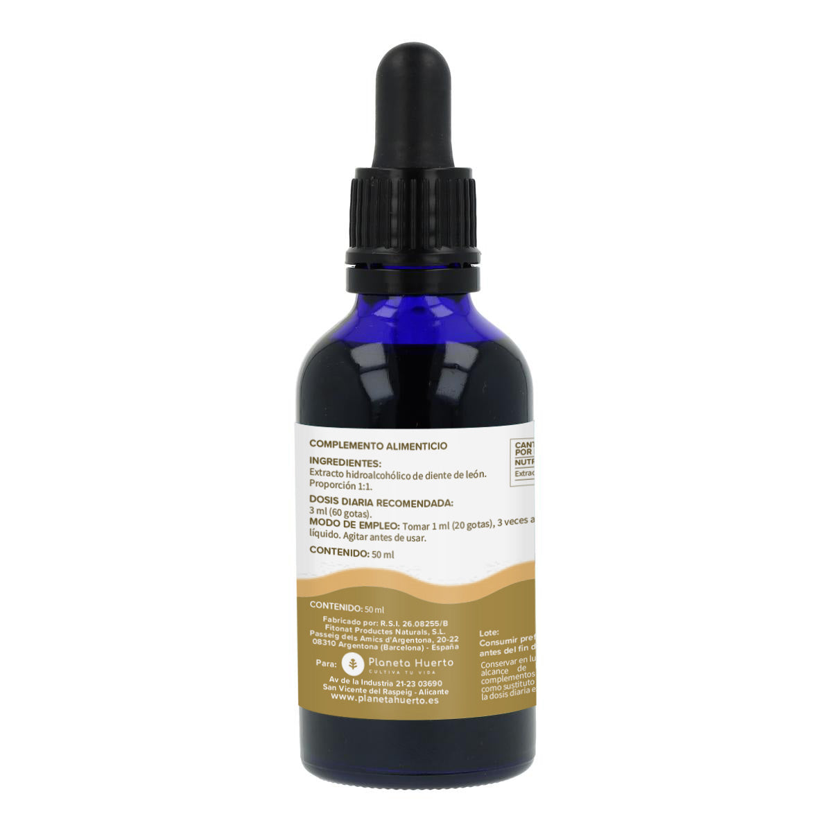 Extrait fluide de pissenlit Planeta Huerto 50 ml