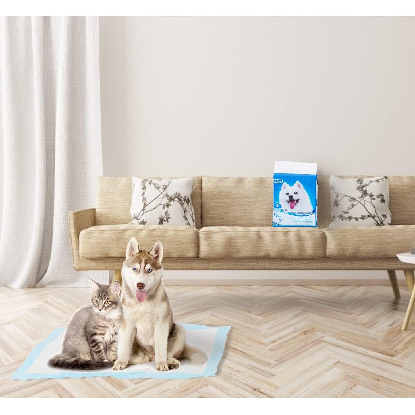 Hygienic mat, non-woven fabric, 60 x 40 cm, Nobleza, 50 pcs