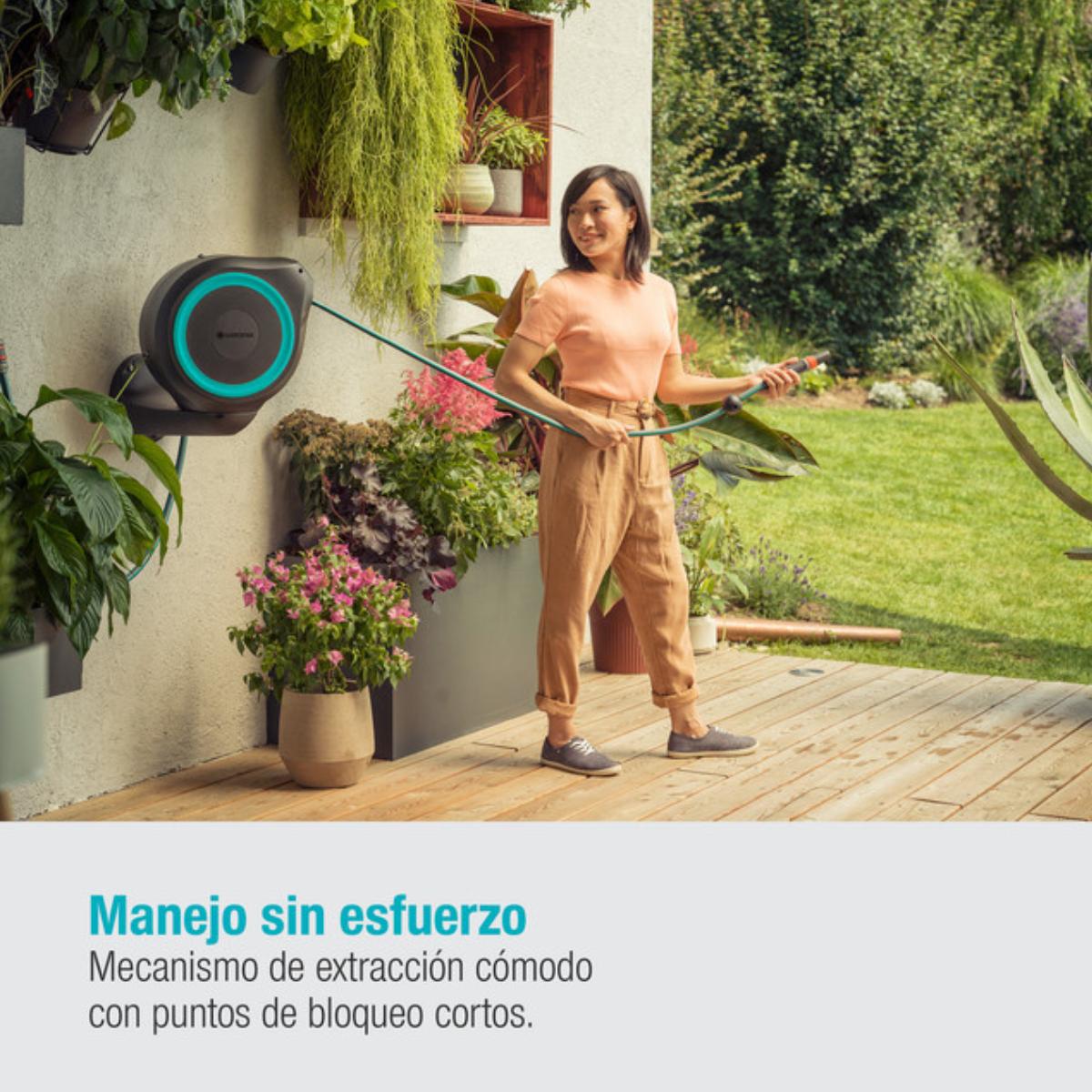 Uchwyt ścienny na wąż RollUp S 15 m Gardena (odnowiony)