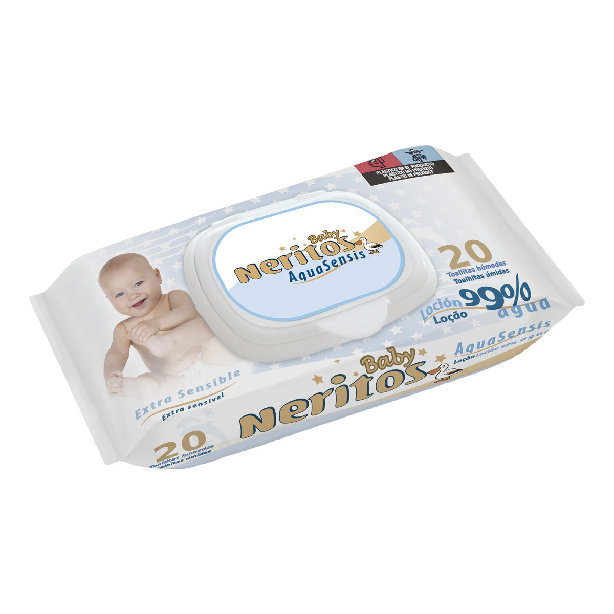 Lingettes Neritos Baby Aquasensis 20 unités