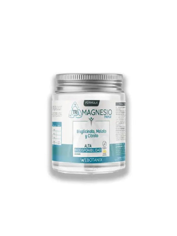 Potrójny magnez WeBotanix Formuła PROSZEK 128 g - 60 dawek