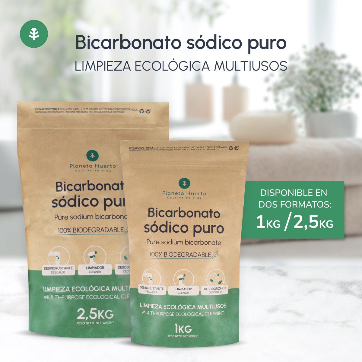 Sodium bicarbonate Planeta Huerto 1 Kg