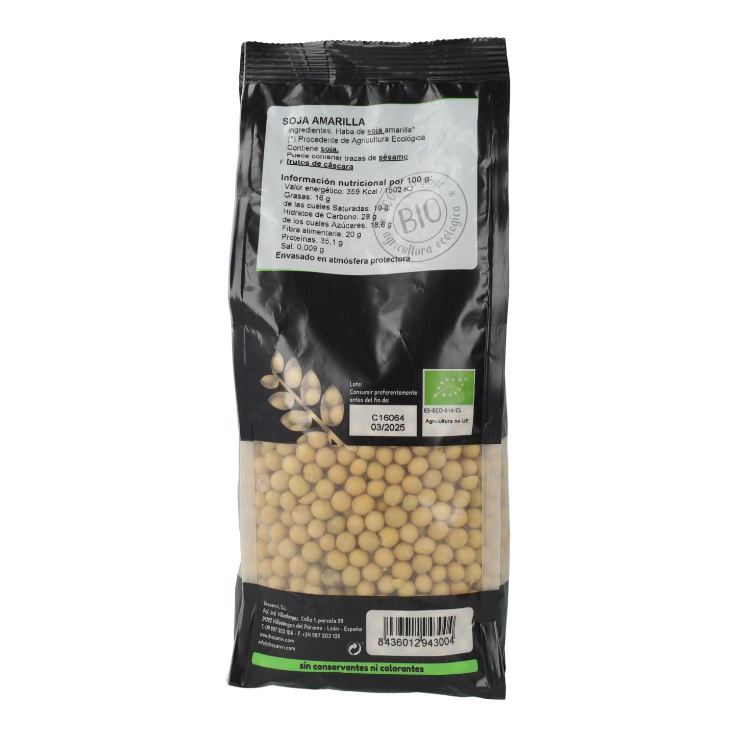 Ecosana Bio-Sojabohnen (gelb), 500 g