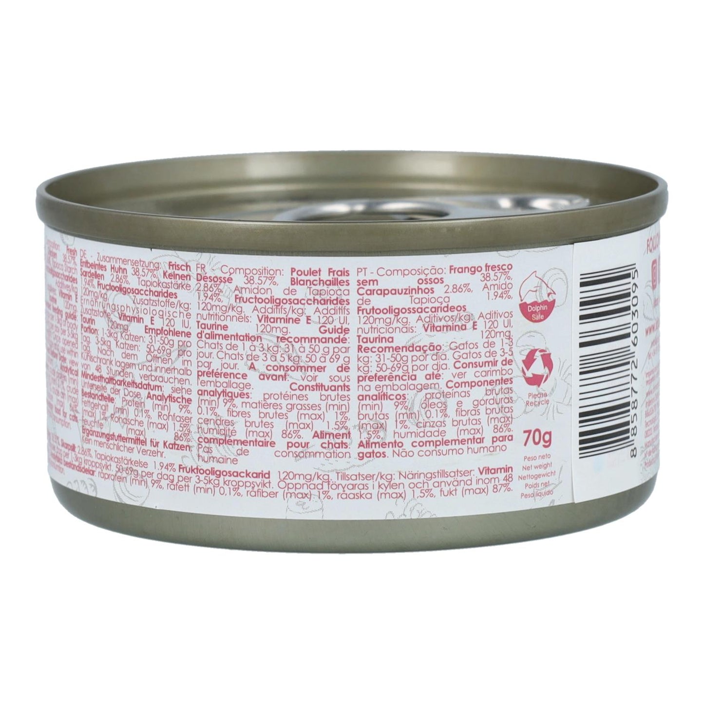 Kit Cat Gravy-burk – Kyckling & ansjovis 70 g Våtfoder för katter i sås