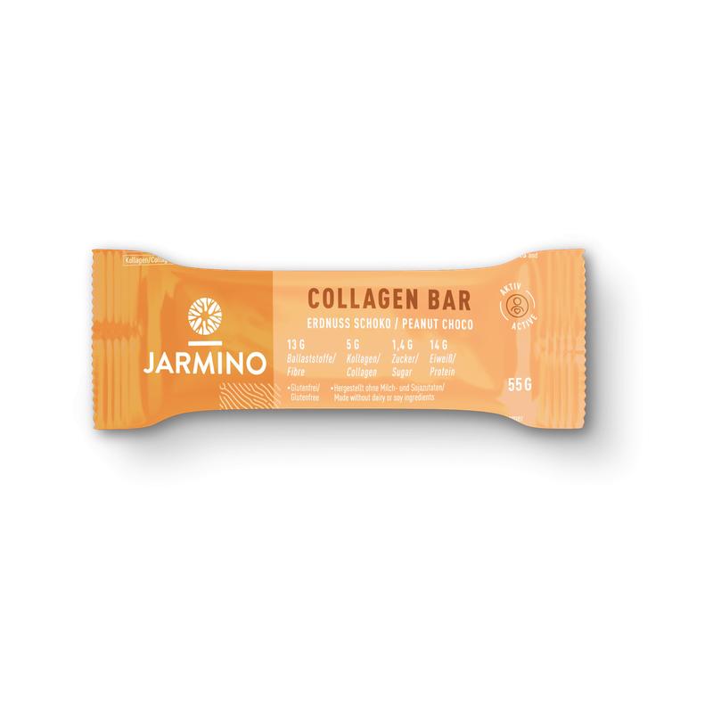 Eiwitreep met collageen, pinda's en cacao Jarmino 55 g