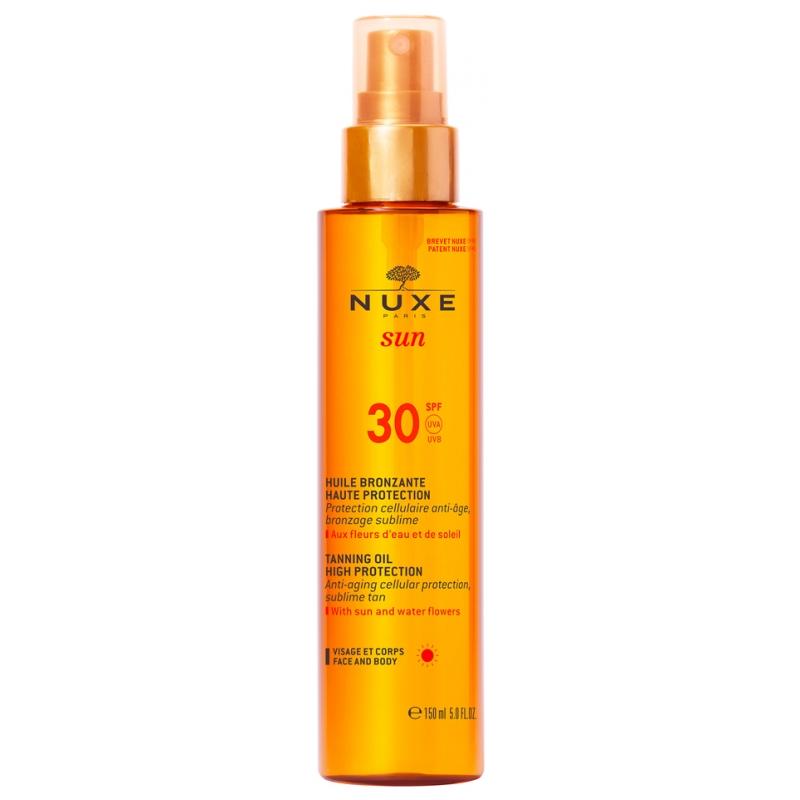 Huile bronzante visage et corps SPF 30 Nuxe Sun Nuxe 150 ml