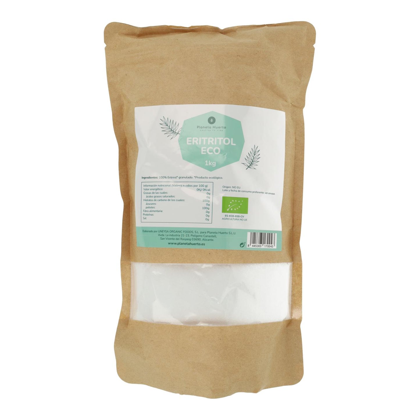 Eritritritol ECO Planeta Huerto 1 kg