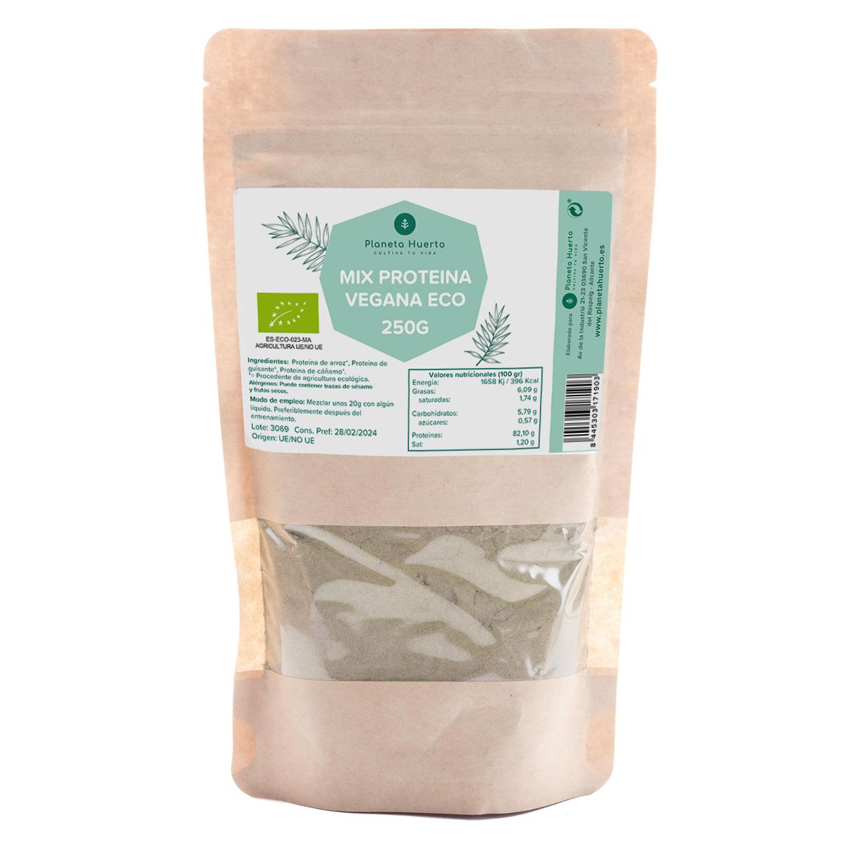 Vegan protein mix for sportsmen and women Planeta Huerto 250 g