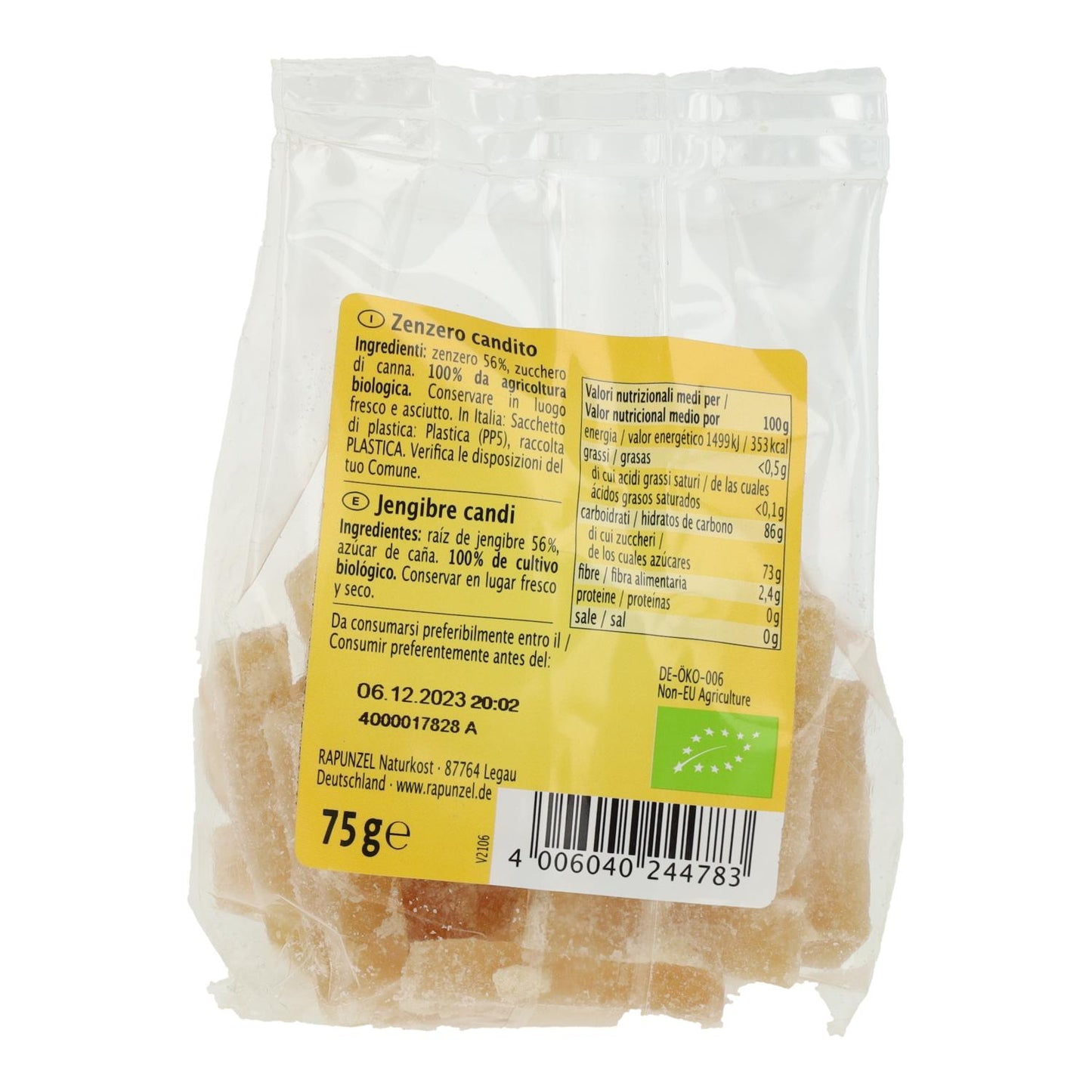 Bio-Ingwerbonbons Rapunzel 75 g