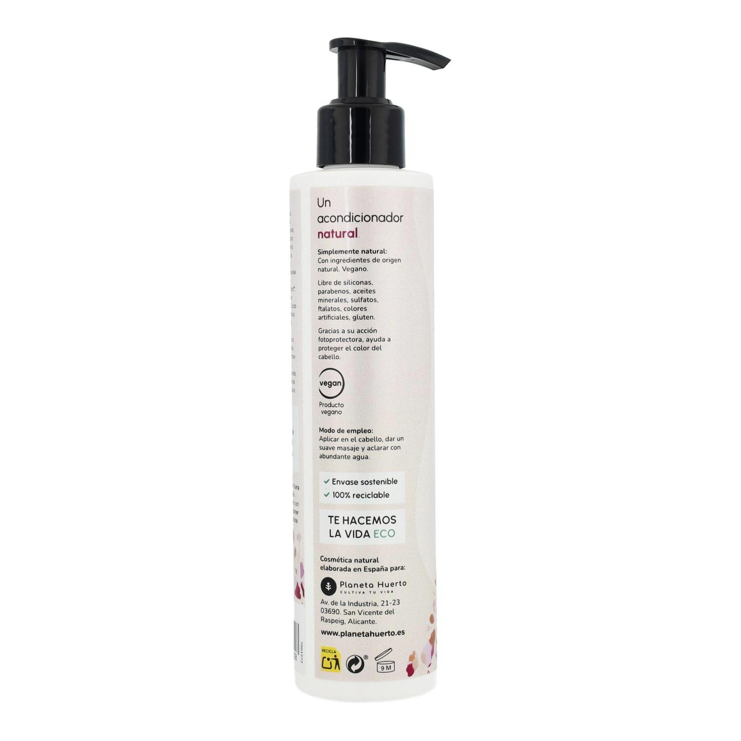 Hibiscusbloem en kokosnoot glansherstellende conditioner Planeta Huerto 200 ml