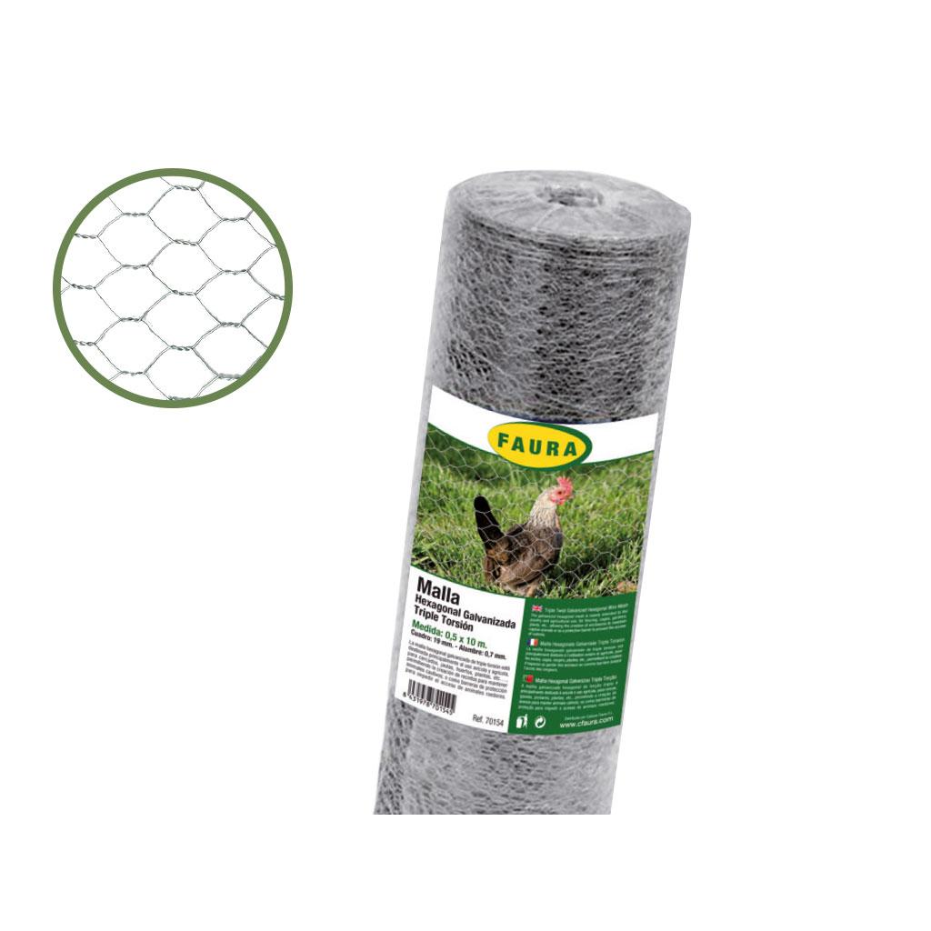 Grillage hexagonal galvanisé 41 mm 1 x 5 m