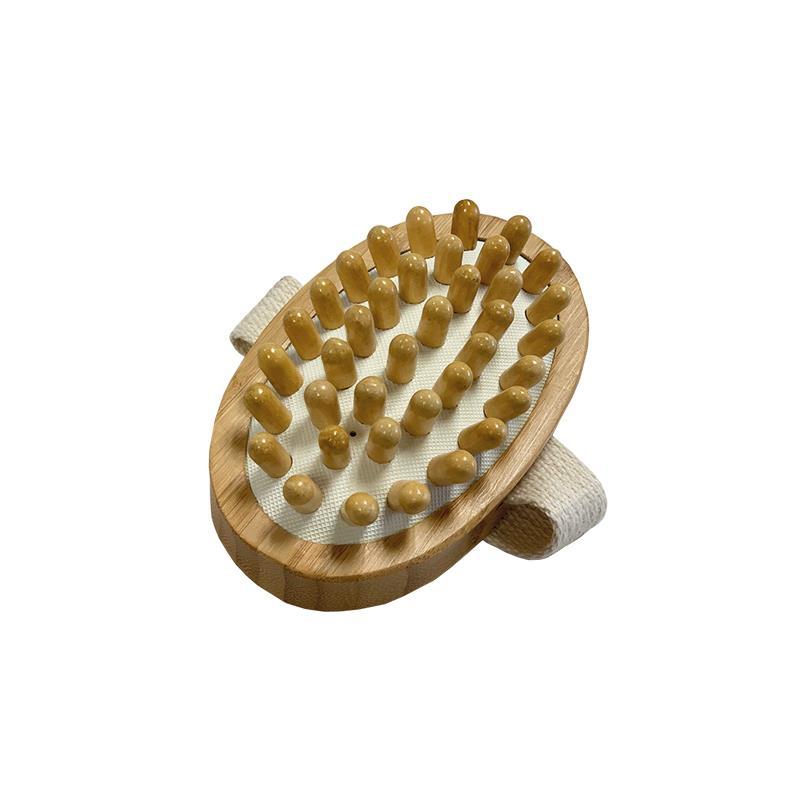 Brosse de massage anticellulite en bambou Naturabio