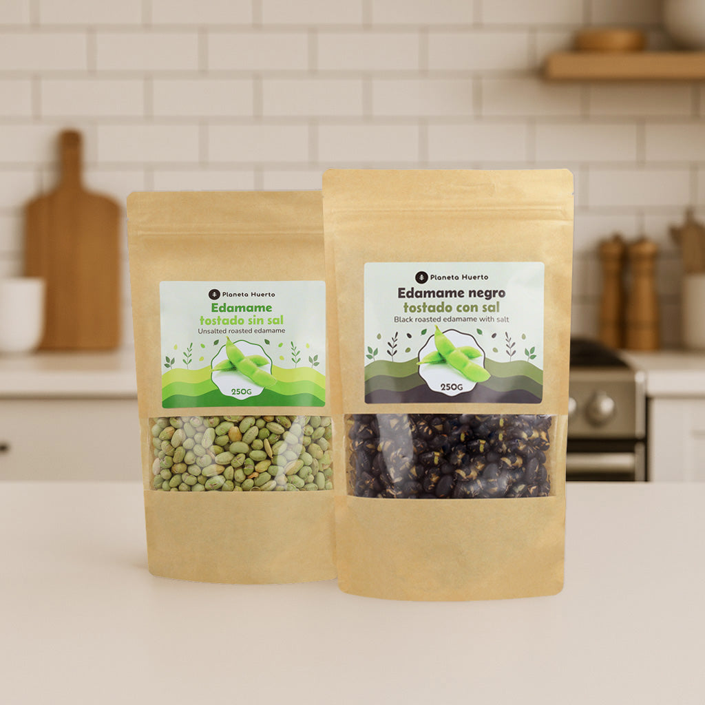 Geröstete schwarze Edamame mit Salz PLaneta Huerto 250gr