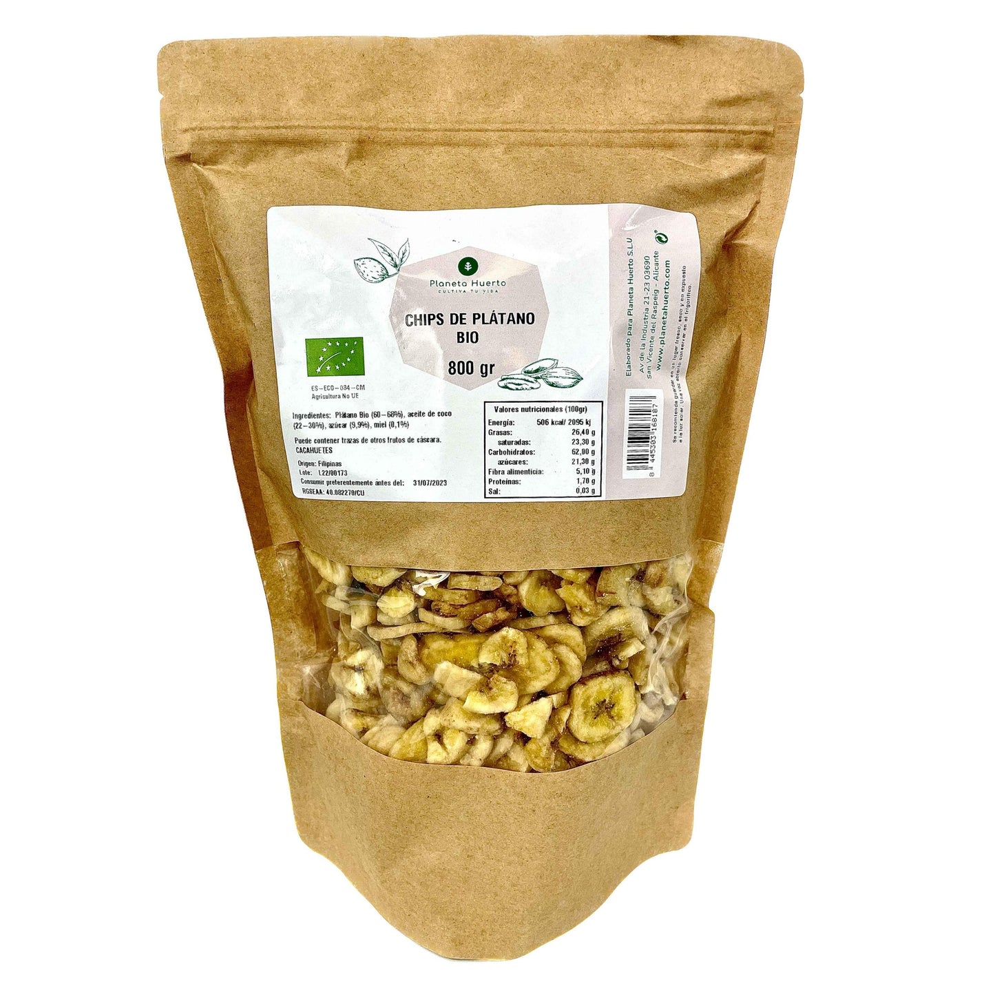 Bananenchips ECO Planeta Huerto 800 g
