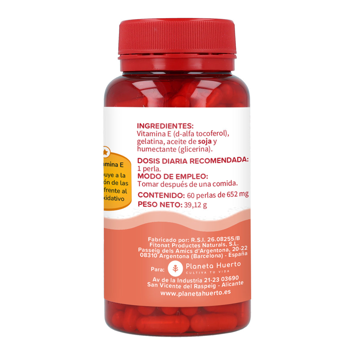 Vitamin E 400 U.I. Planeta Huerto 60 Perlen