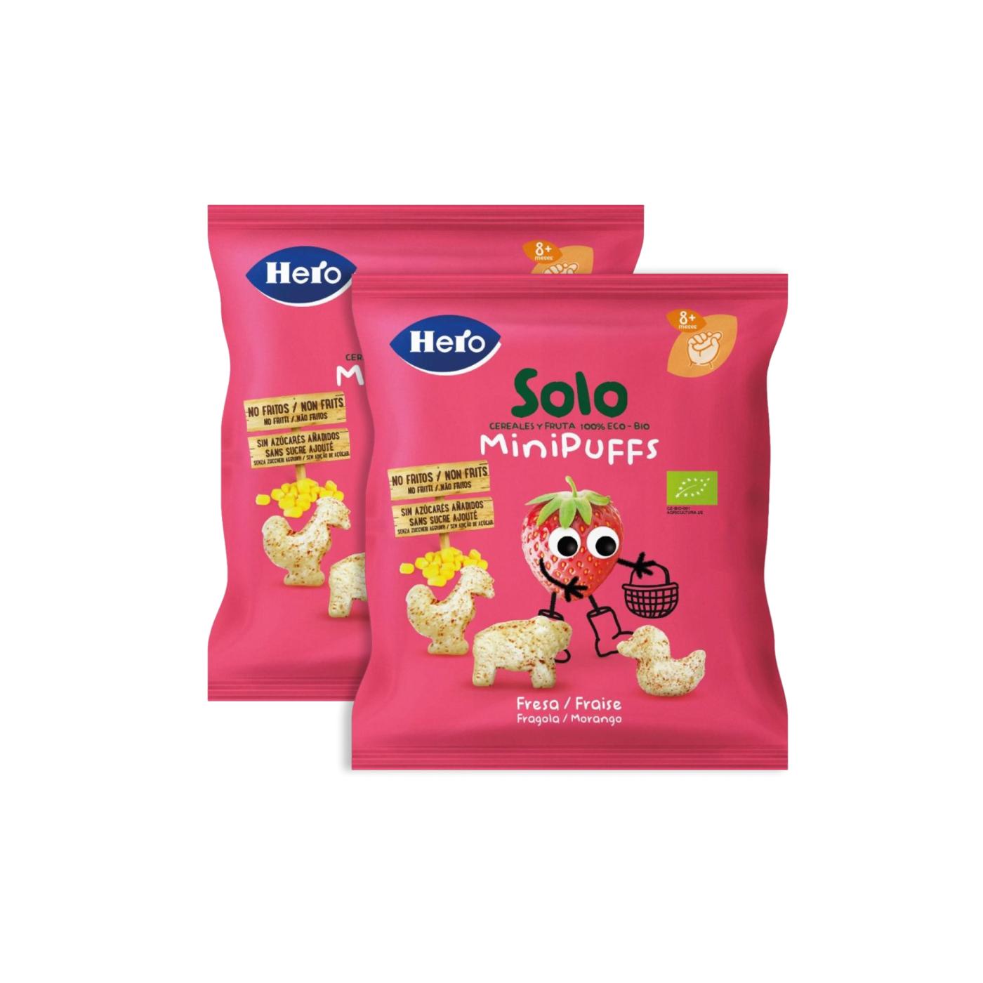 Pack promo 2xSnacks à la fraise bio 18 g - Hero Solo