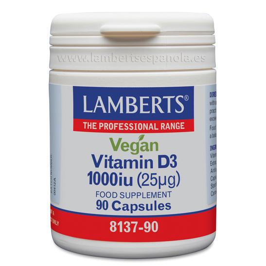 Vegan Vitamin D3 1000 IU 25µg, Lamberts