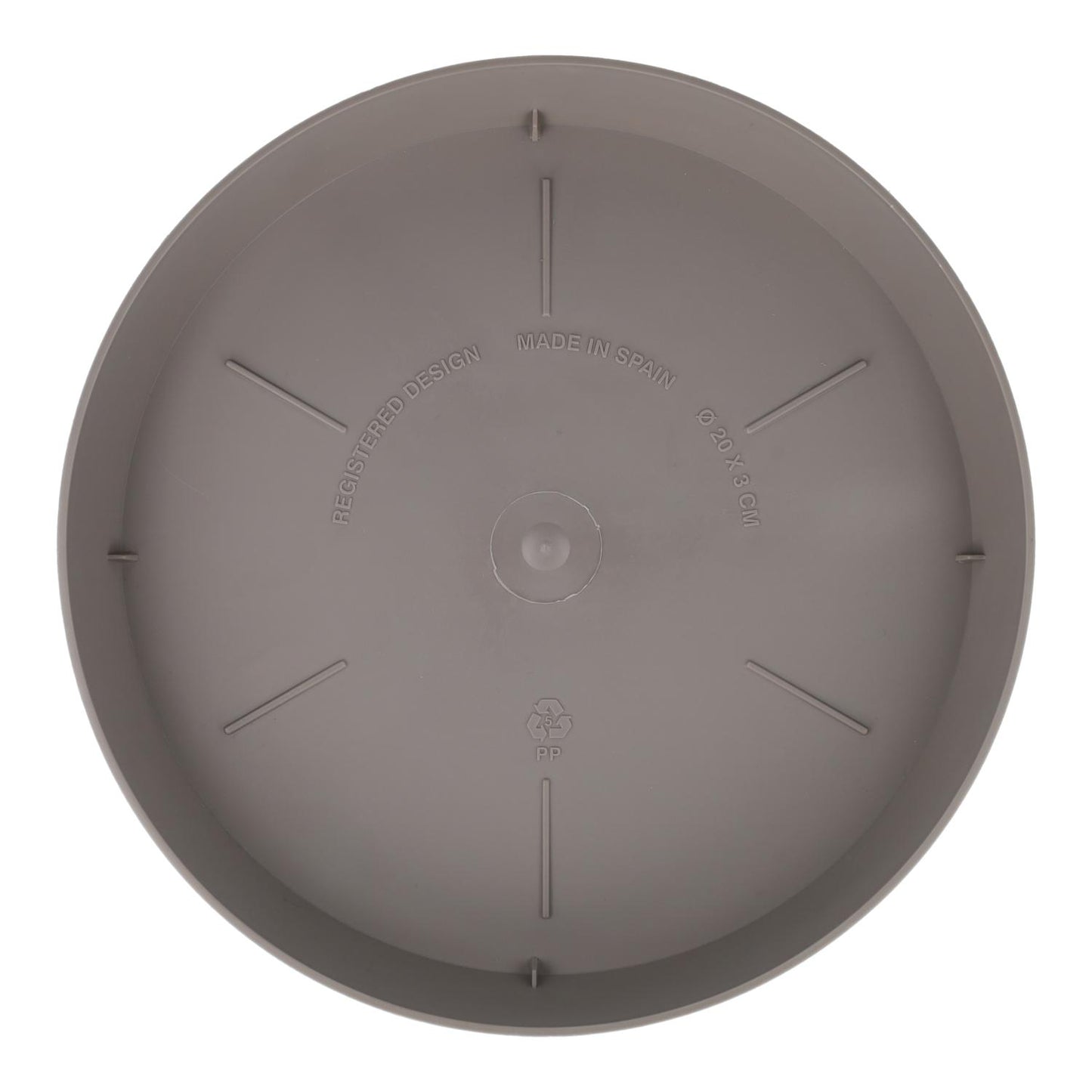 Taupe-coloured Tes plant pot, D 17 x 2.5