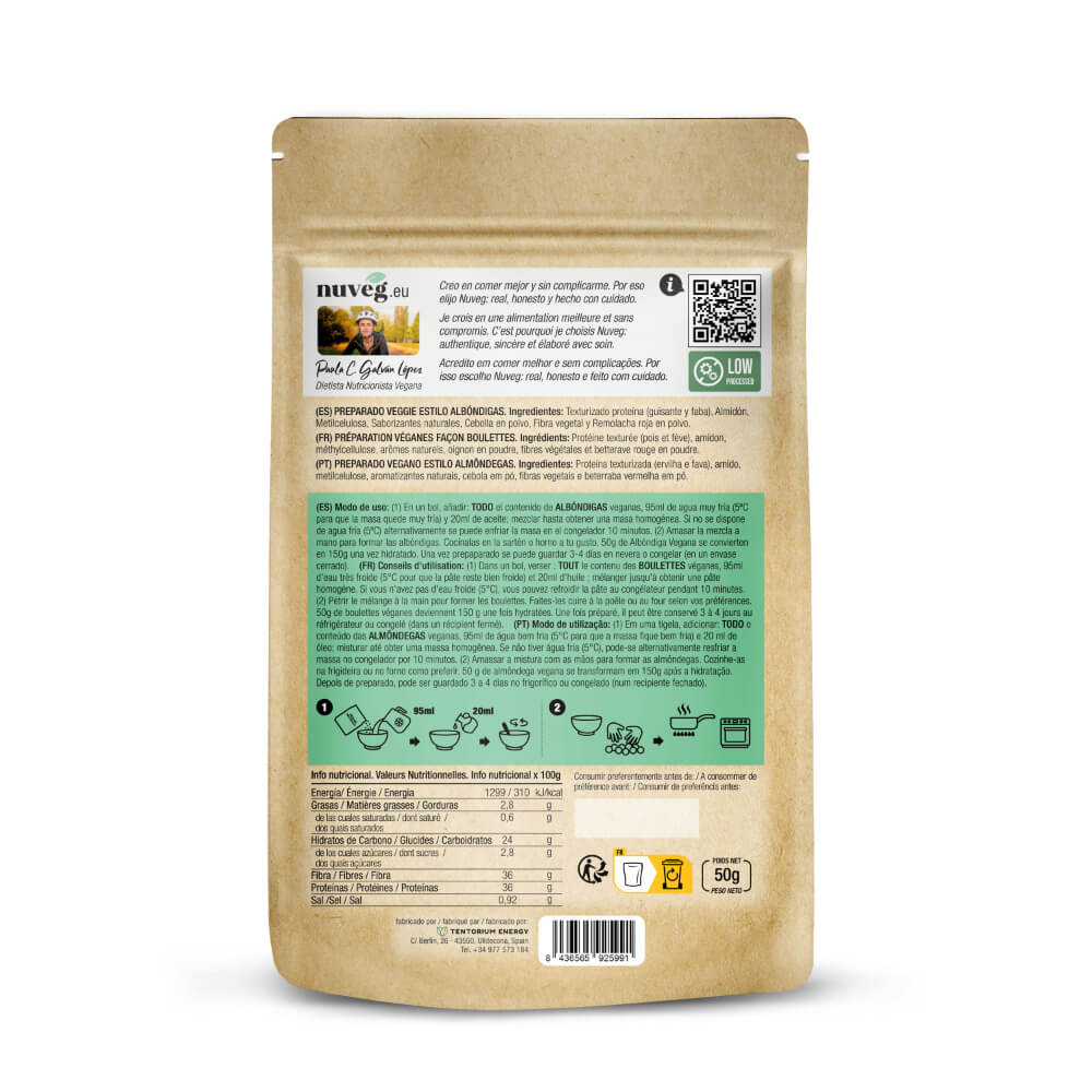 Wegańskie klopsiki Nuveg 100 g