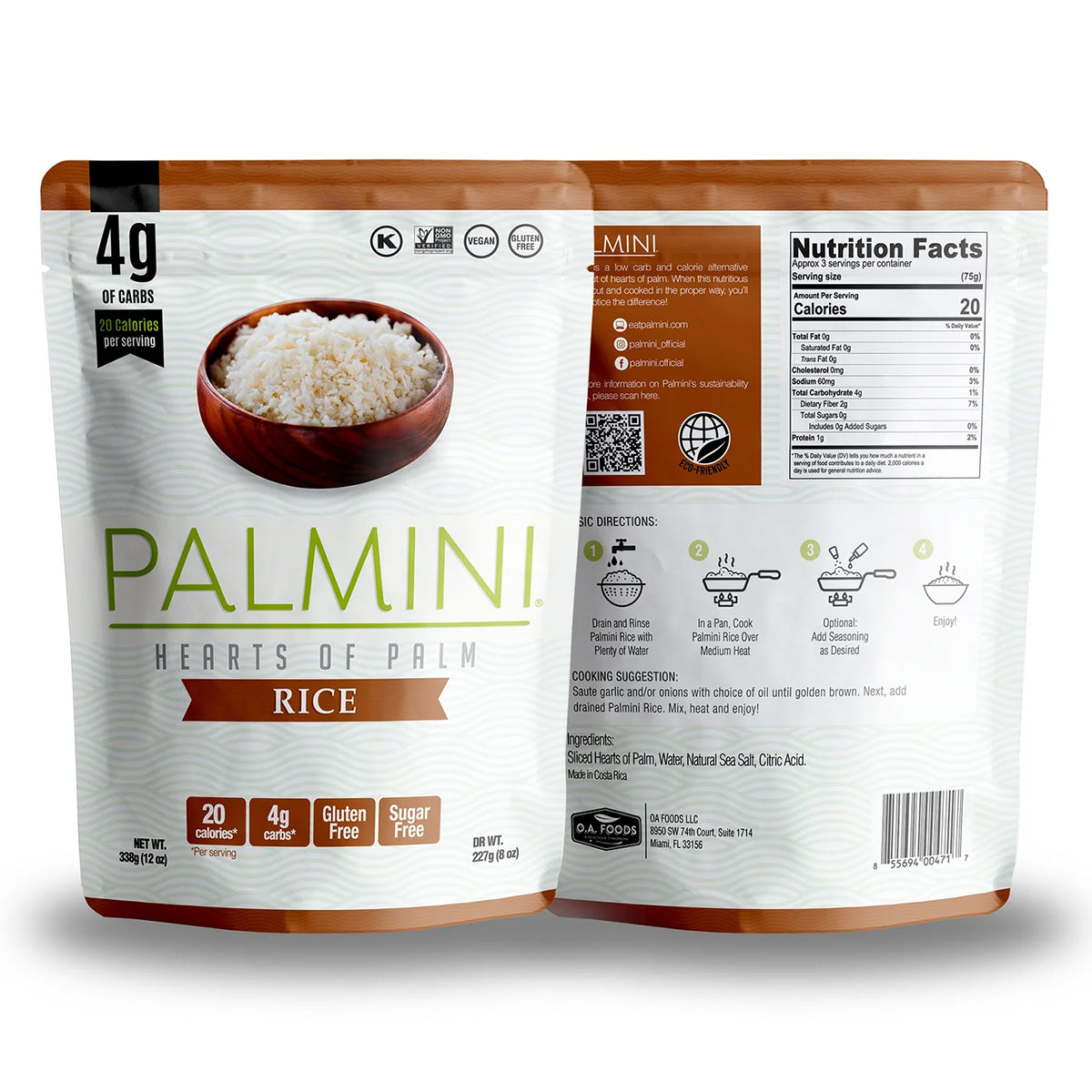 Palmini palmhartrijst 338 g