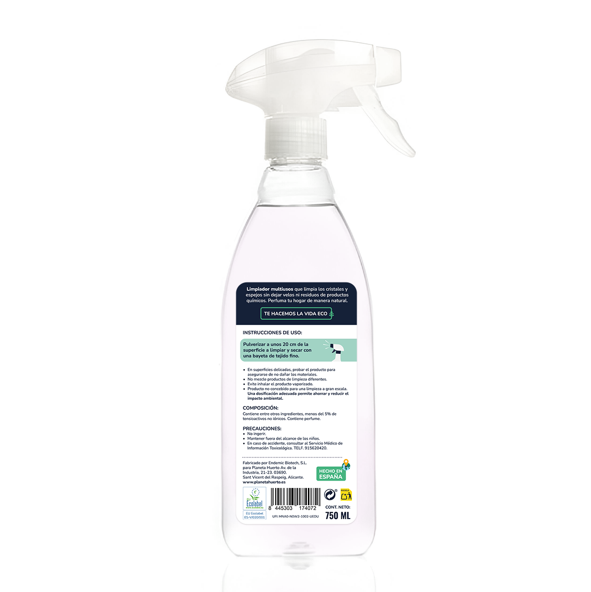 Pack 3xGlasreiniger & Mehrzweck Eco Planet Orchard 750ml