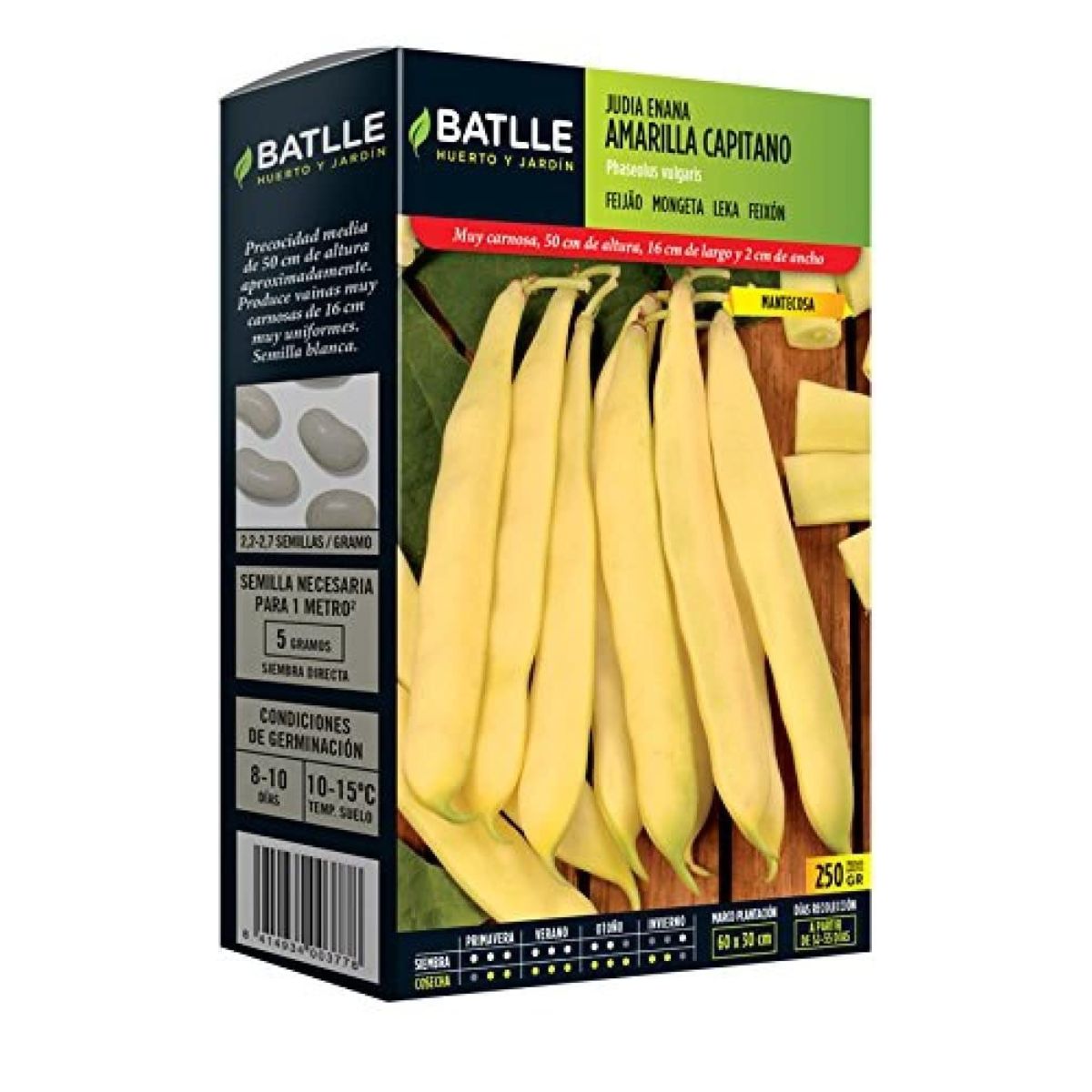 Gelbe Bohnenkapseln Capitano 250 g Batlle