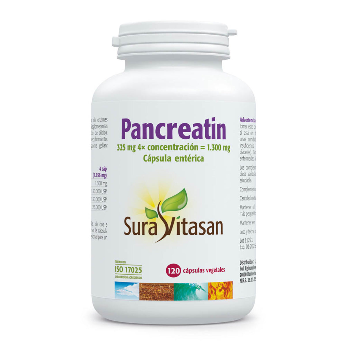 Pancreatin, Sura Vitasan, 120 gélules
