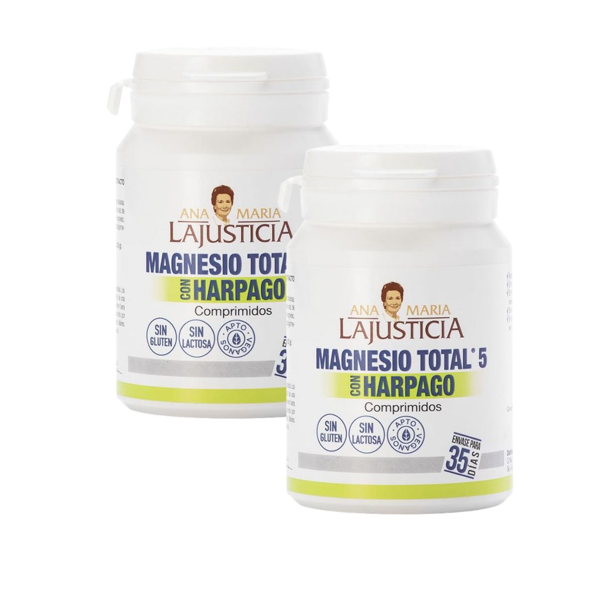 2-pack Magnesium total 5 harpagofito Ana María LaJusticia 70 tabletter