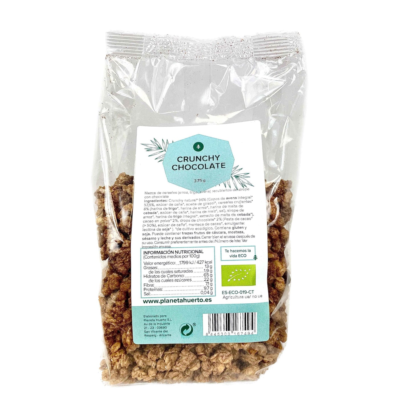 Muesli krokant chocolade ECO Planeta Huerto 375 g