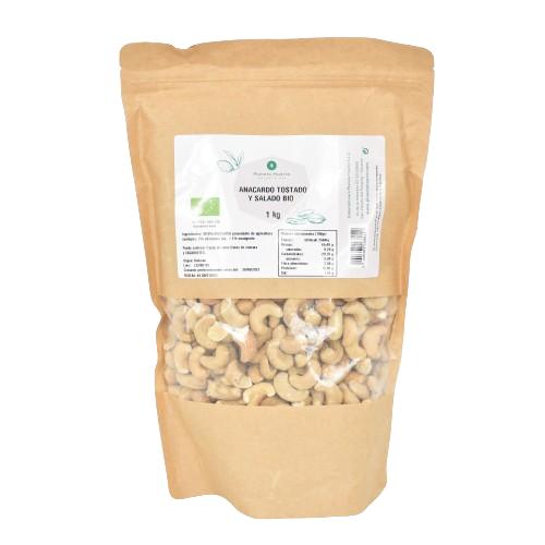 Roasted and salted cashew nuts ECO Planeta Huerto 1 kg