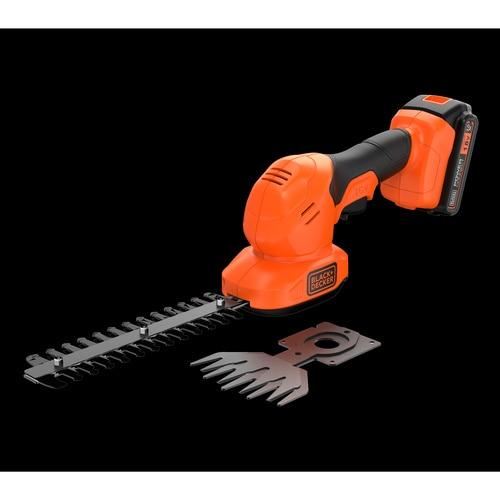Set met grasmaaier + heggenschaar met een 18V 2Ah lithiumbatterij Black+Decker BCSS18D1-QW
