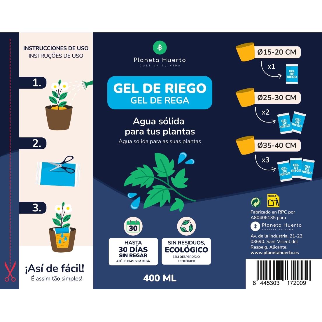 Bewässerungsgel Planeta Huerto 400 ml