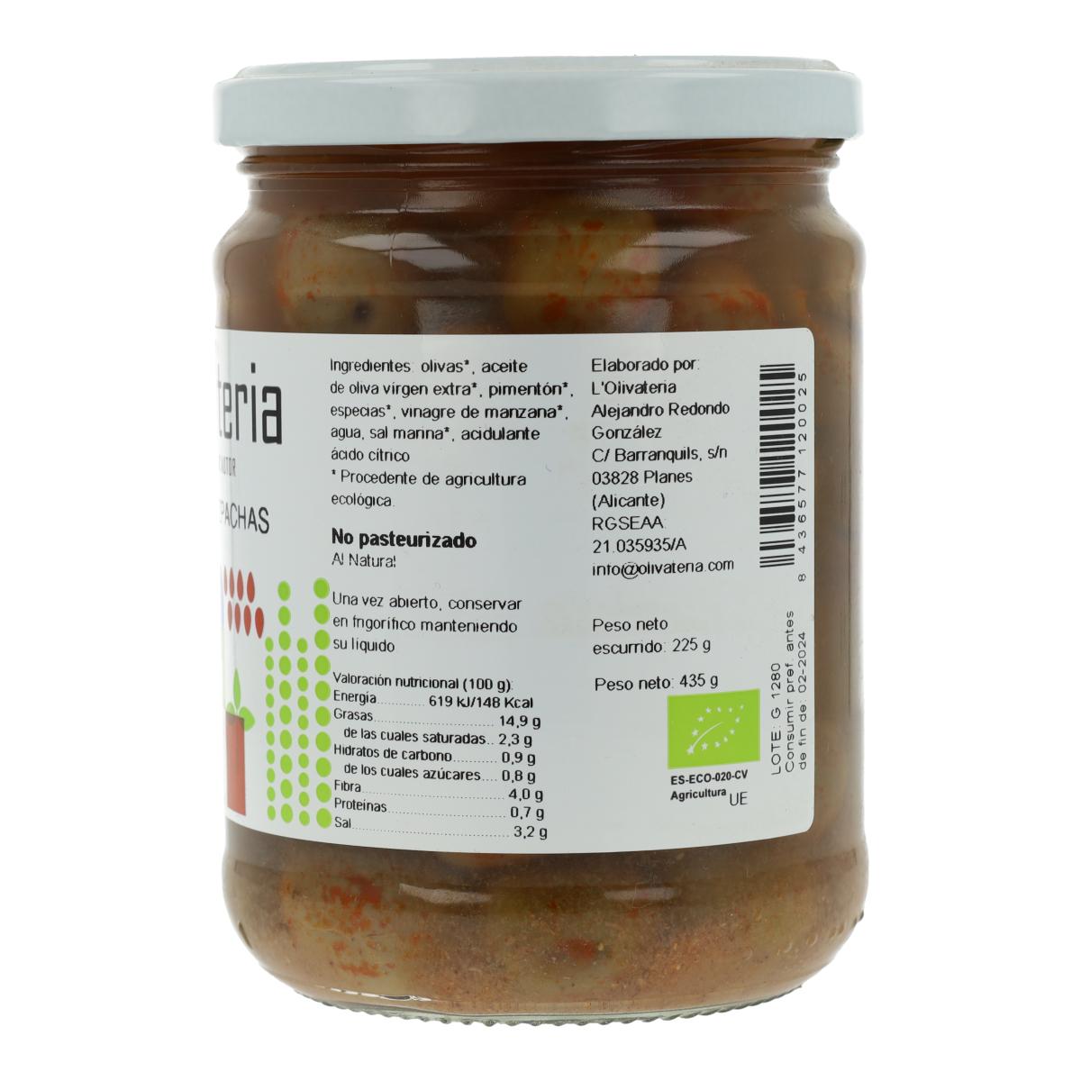 Natürliche Oliven Gazpachas l'olivateria 225g