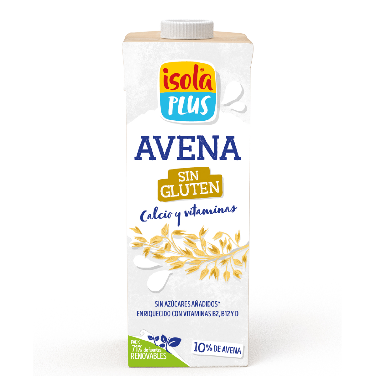 Glutenvrije plantaardige haverdrank met calcium en vitamines 1 l Isola