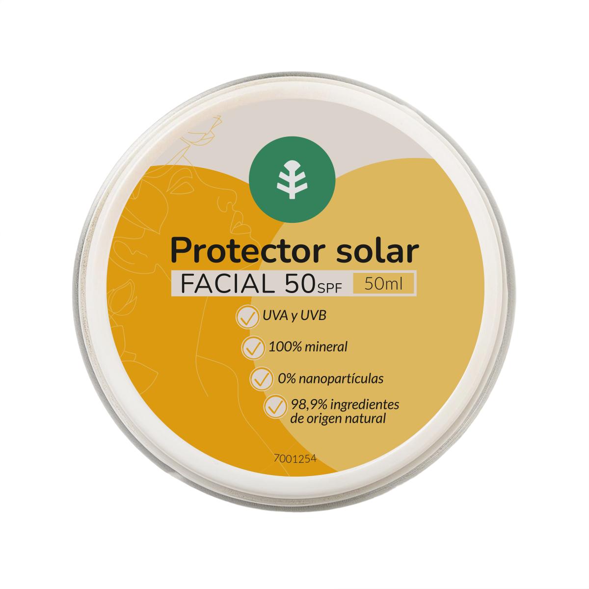 Crème solaire 100% minérale pour le visage SPF 50 Planeta Huerto 50 ml