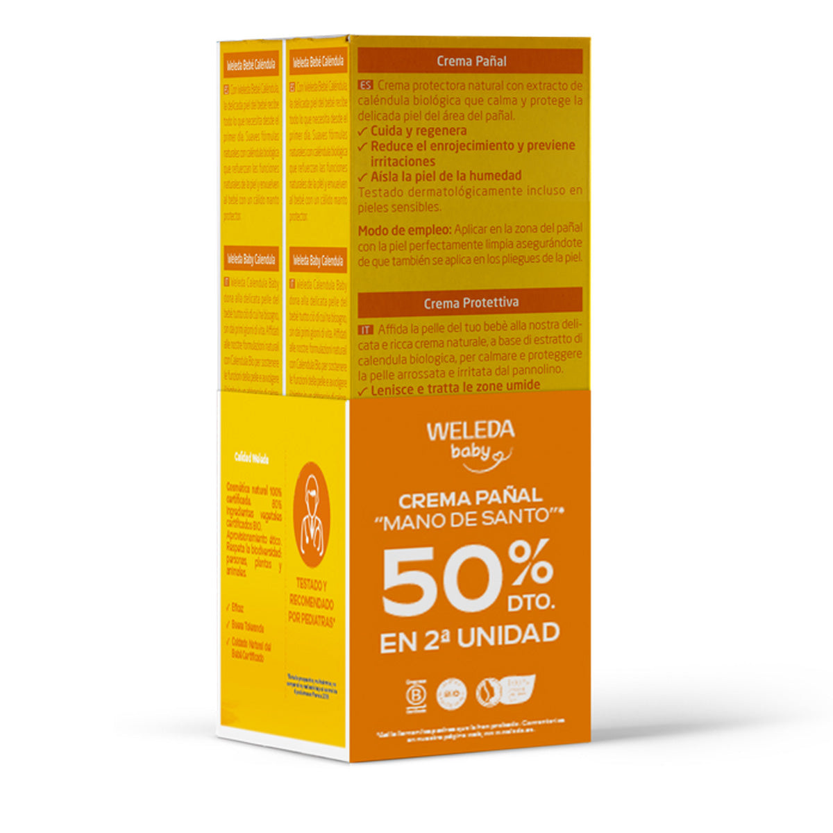 Duo 2 stuks Weleda luiercrème 75 ml
