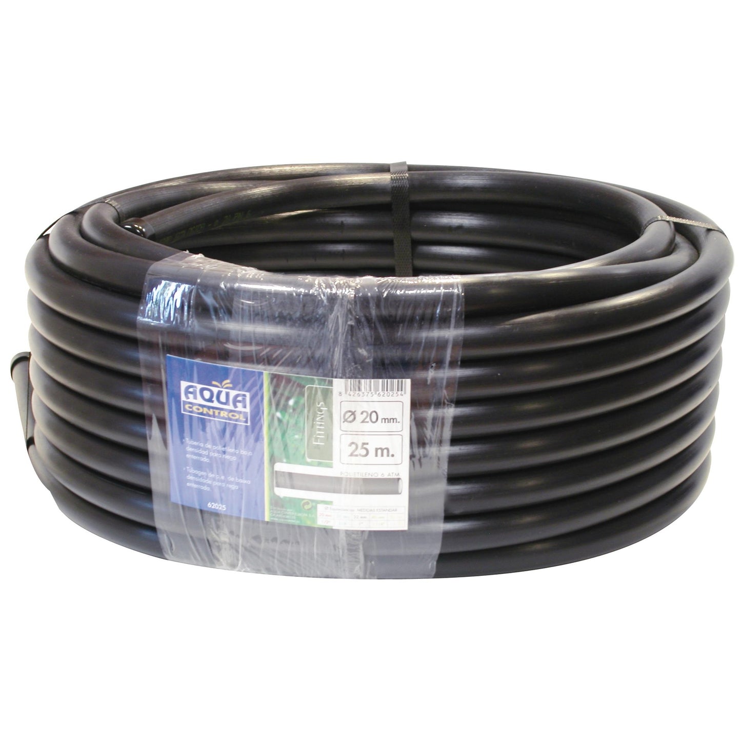 Tubo nero liscio 20 mm 25 m
