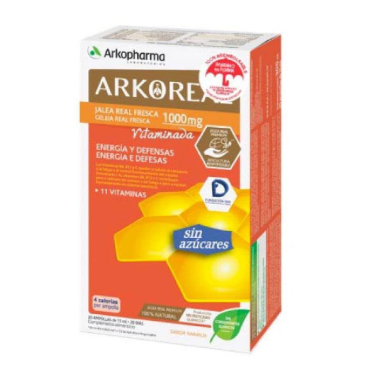 Arkopharma Arkoreal mleczko pszczele light 100 mg 20 ampułek