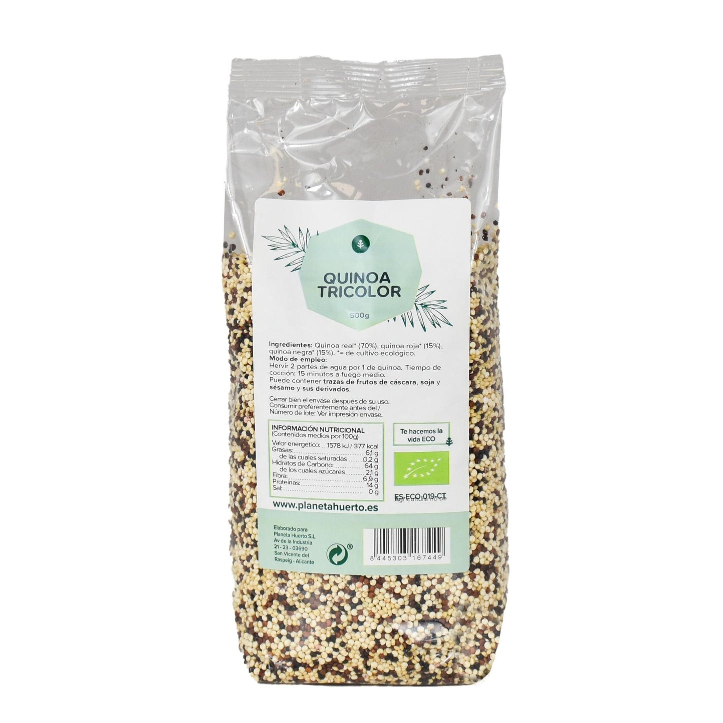 Quinoa tricolour ECO Planeta Huerto 500 g