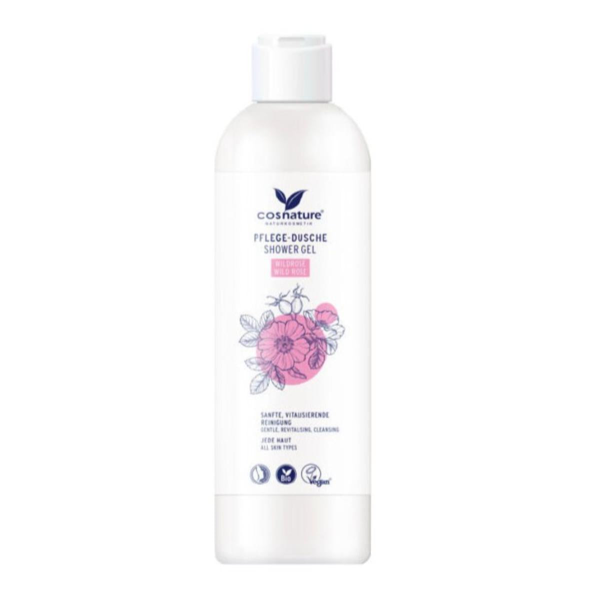 Gel douche hydratant à la rose sauvage BIO Cosnature 250 ml