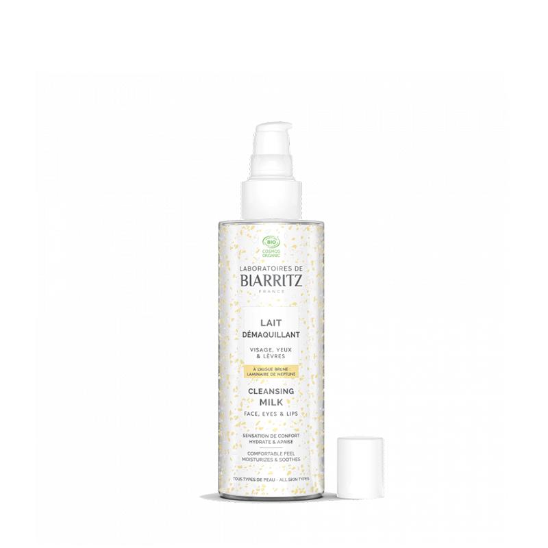 Reinigungsmilch zum Abschminken von Gesicht, Augen und Lippen 200 ml Biarritz