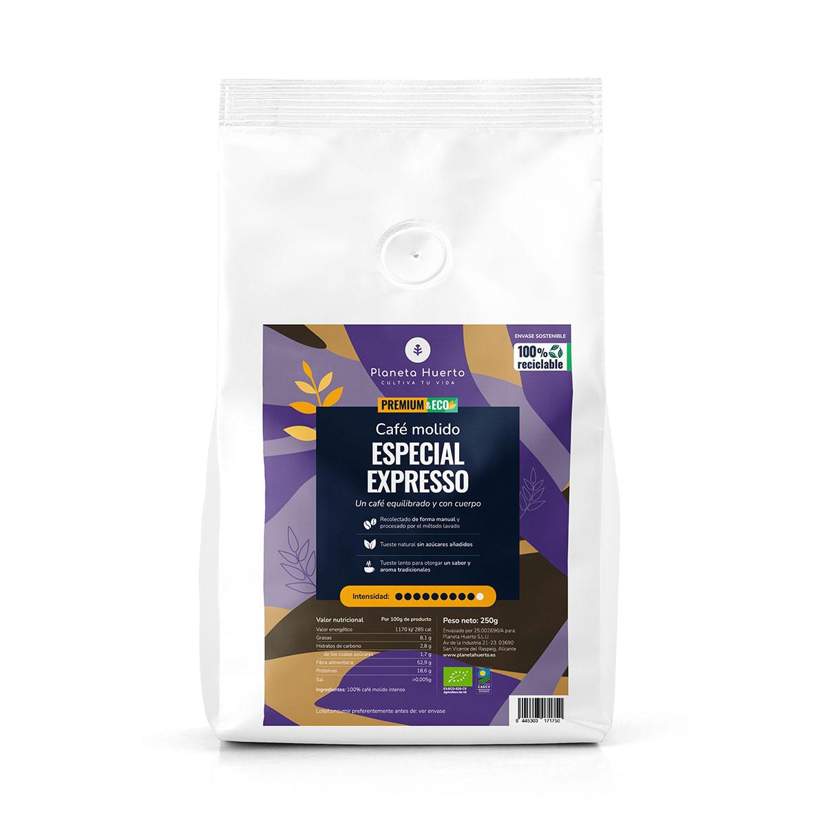 Café moulu Eco special Expresso Planeta Huerto 250 g