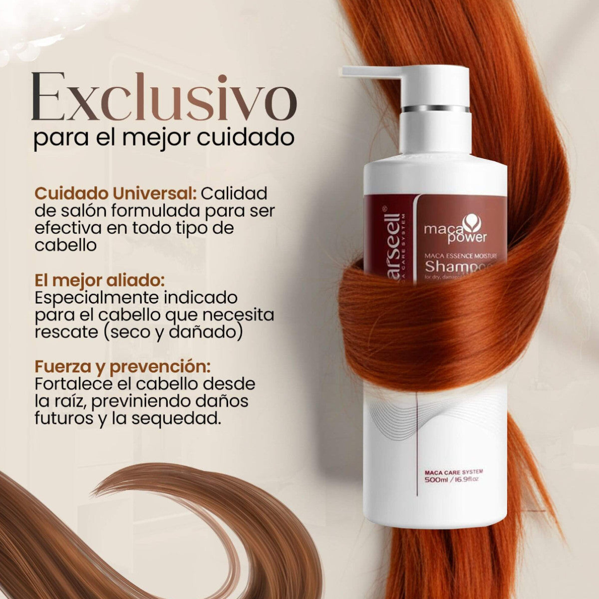 Champú Maca Essence Karseell 500 ml