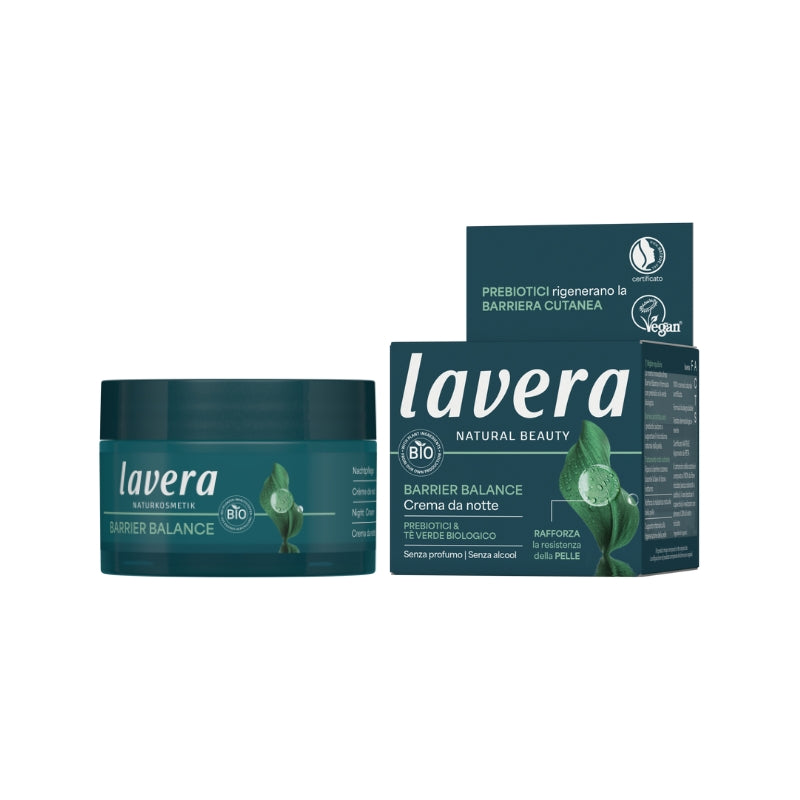 Nachtcrème Unisex Barrier Balance Prebiotica en groene thee Lavera 50 ml