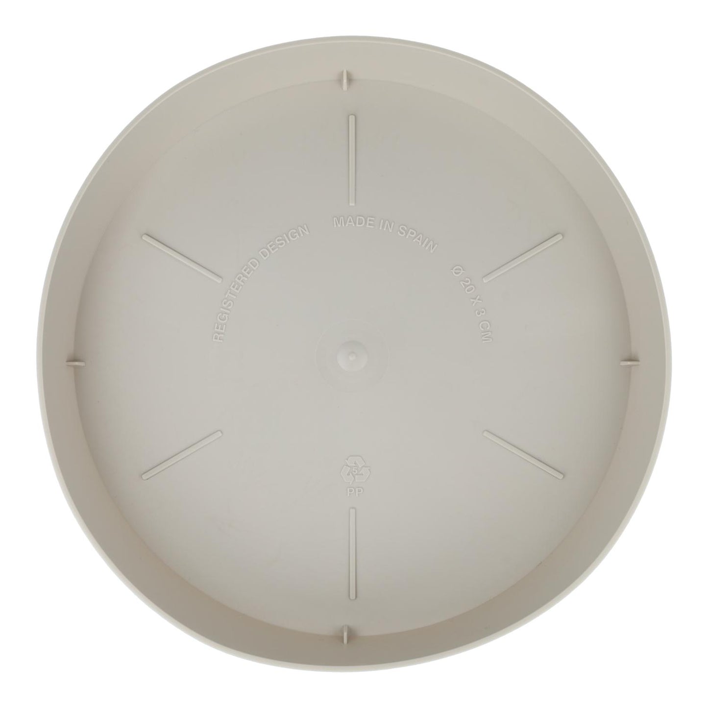 Ecru Tes Plant Pot Saucer D 20 x 3