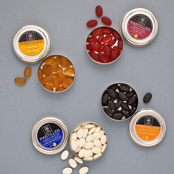 Tabletter mot halsont och hosta Lakrits och propolis Apivita 45 g