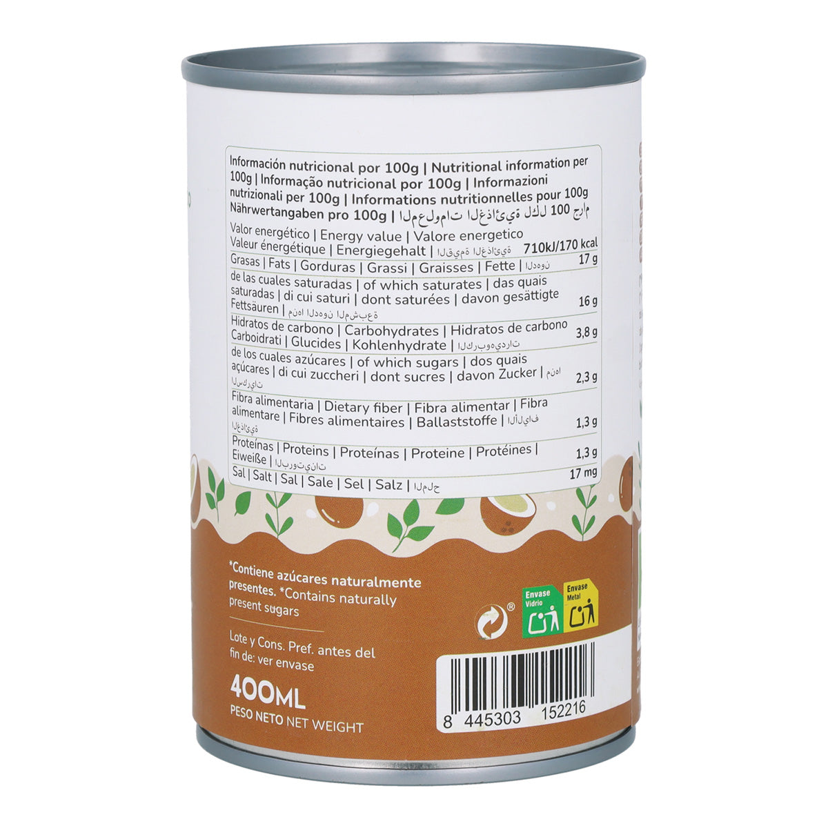 Coconut cream ECO Planeta Huerto 400 ml