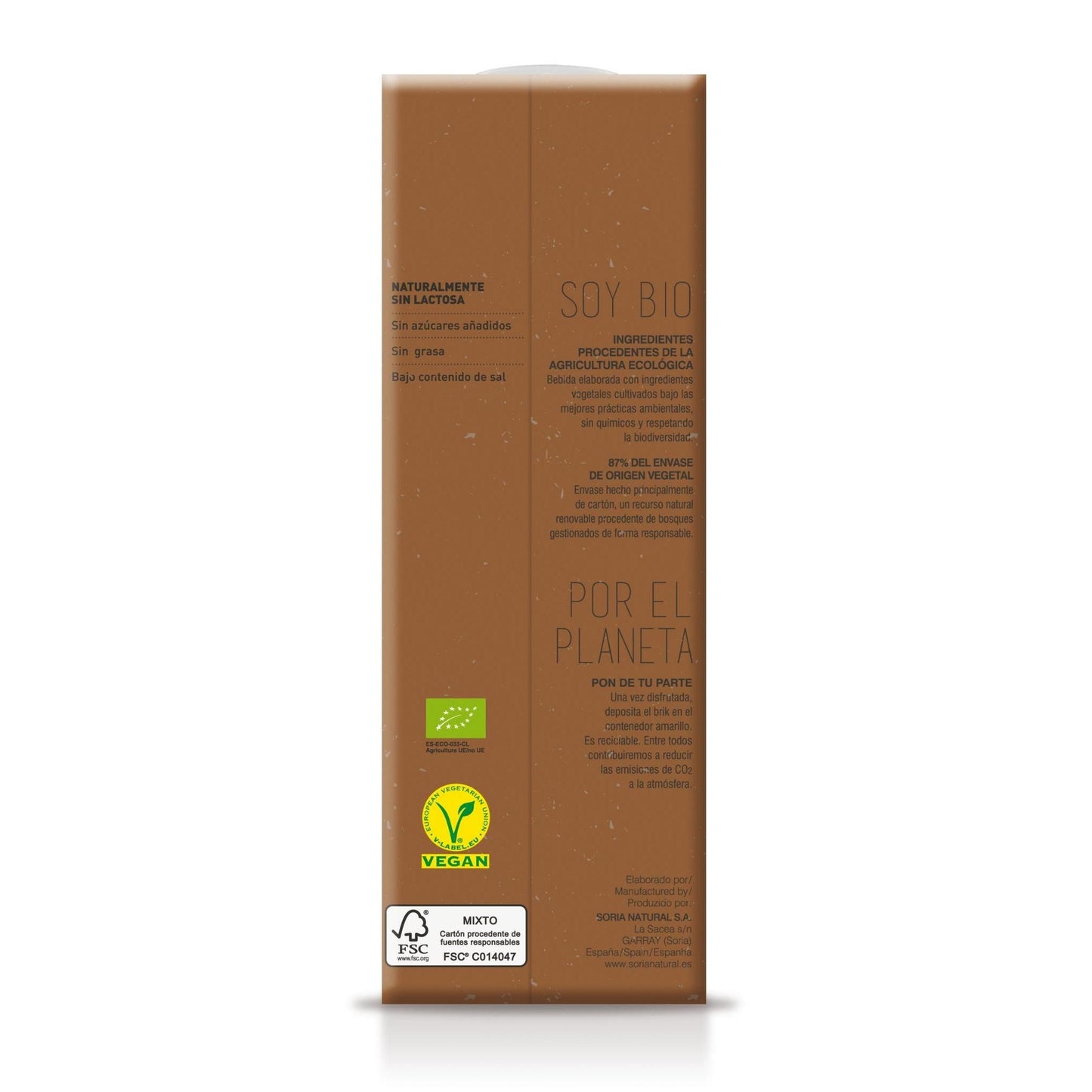 Soria Natural Organic Oat Drink with Cocoa, 1 L