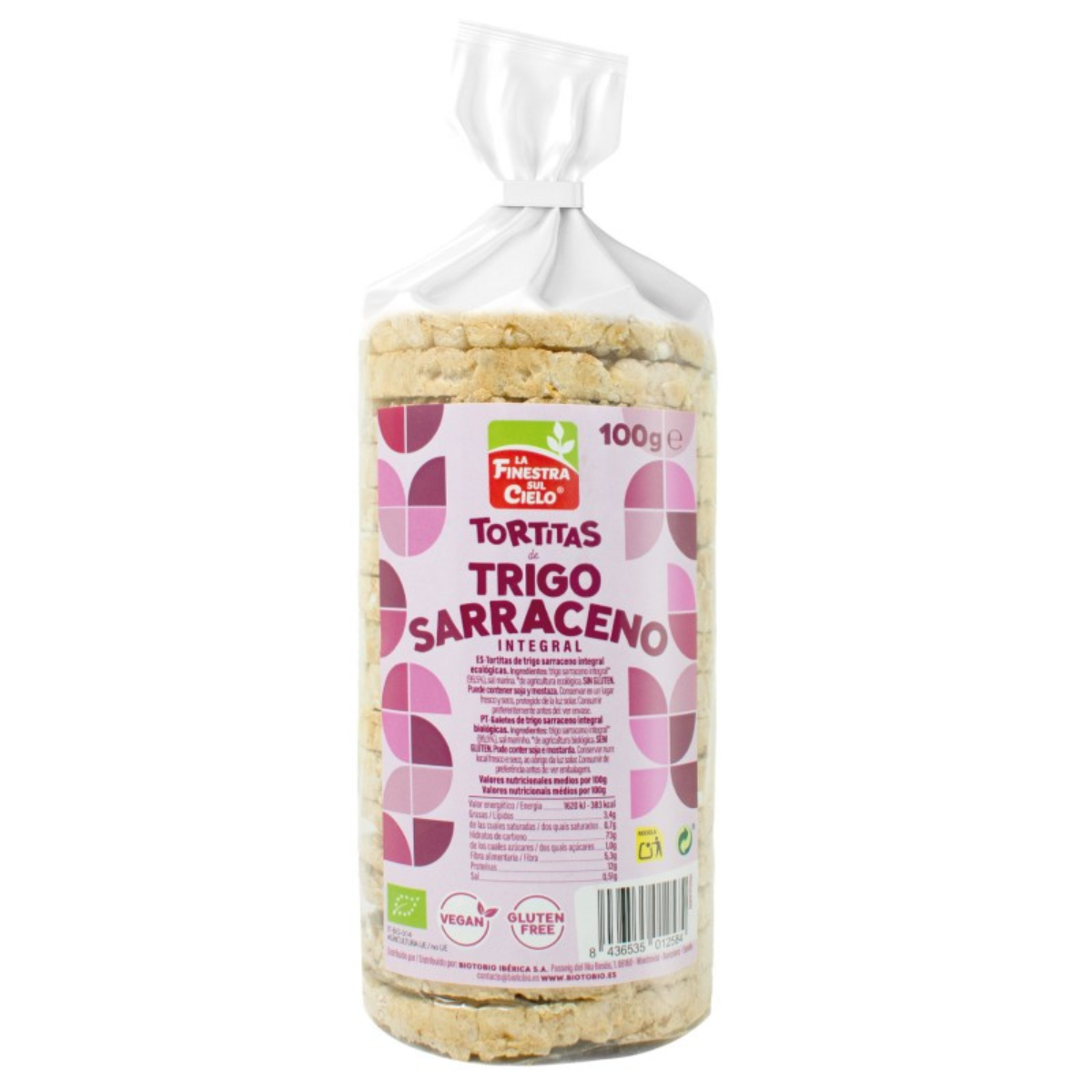 Organic La Finestra Sul Cielo Salted Gluten-Free Buckwheat Pancakes 100 g